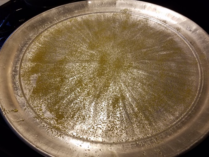 pizza pan cornmeal