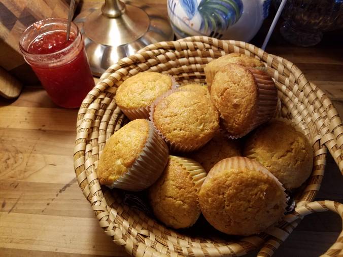 muffins in basket